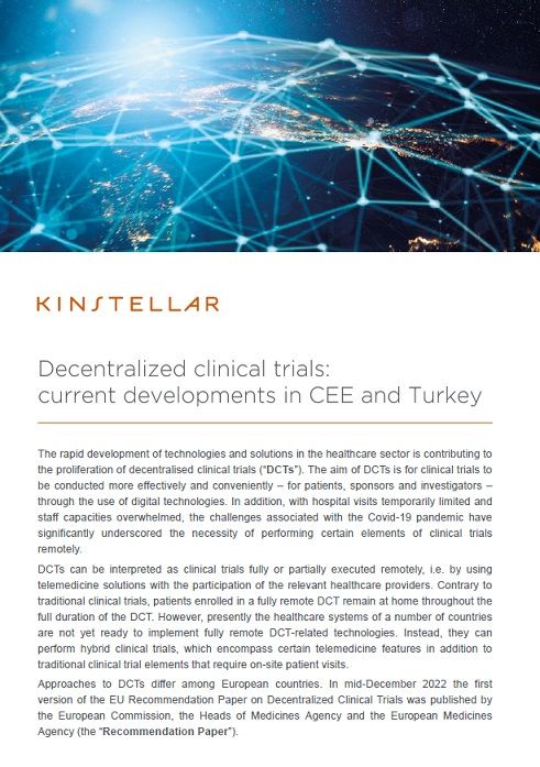 Decentralized clinical trials